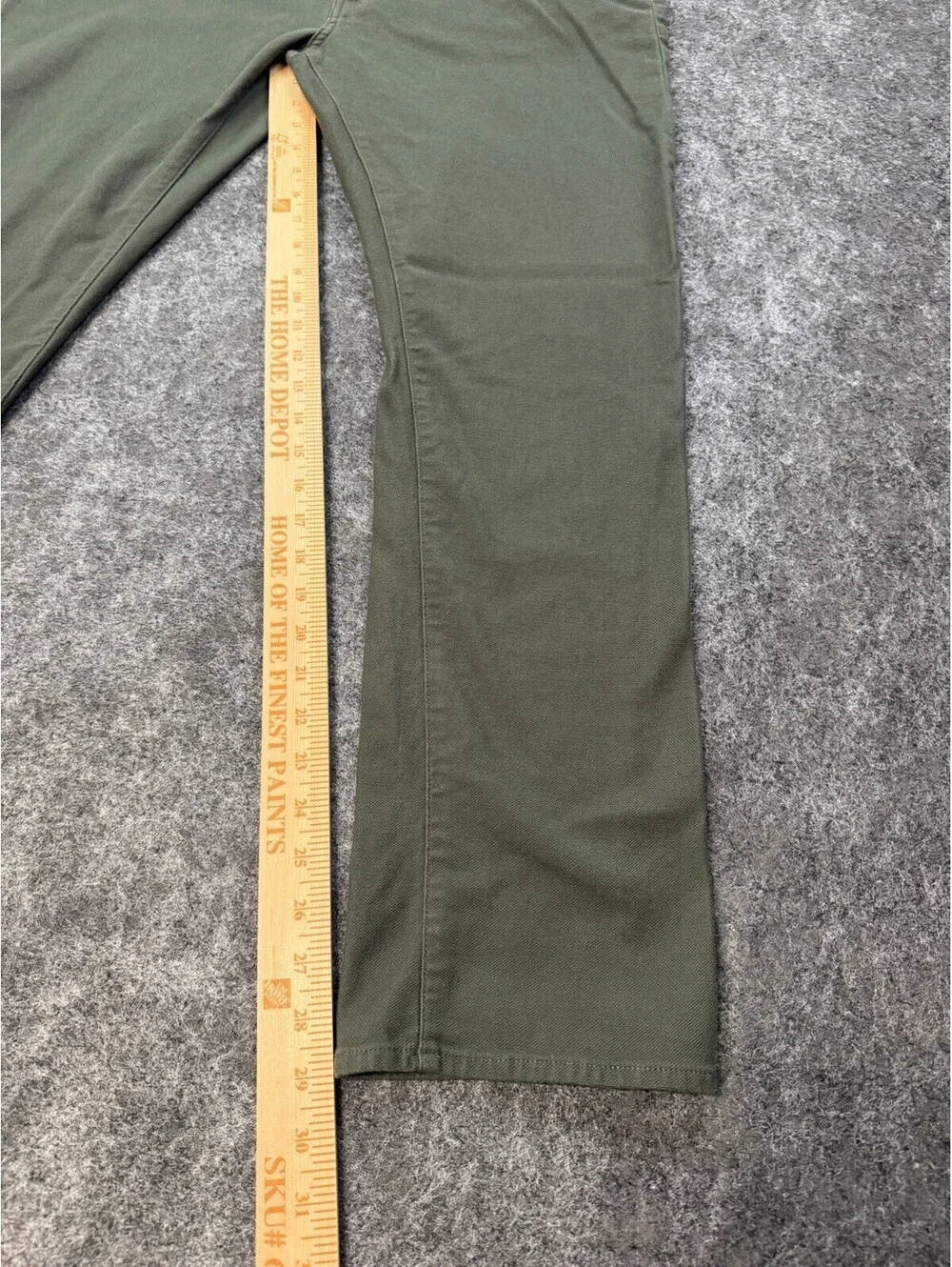 J.Crew Flex Slim 5 Pocket Pants Mens 36x30 Olive Green Stretch Casual Chinos